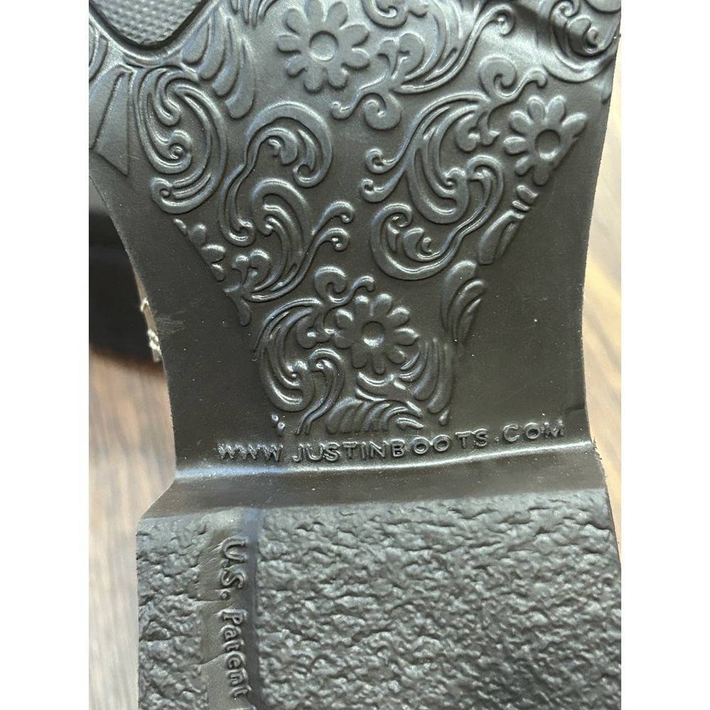 Justin Raya‎ Women's 12" Size 11 B Gypsy J-Flex Comfort Square Toe Western Boots - Picture 11 of 16